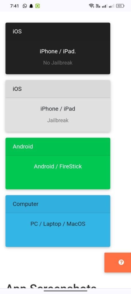 Click on Android