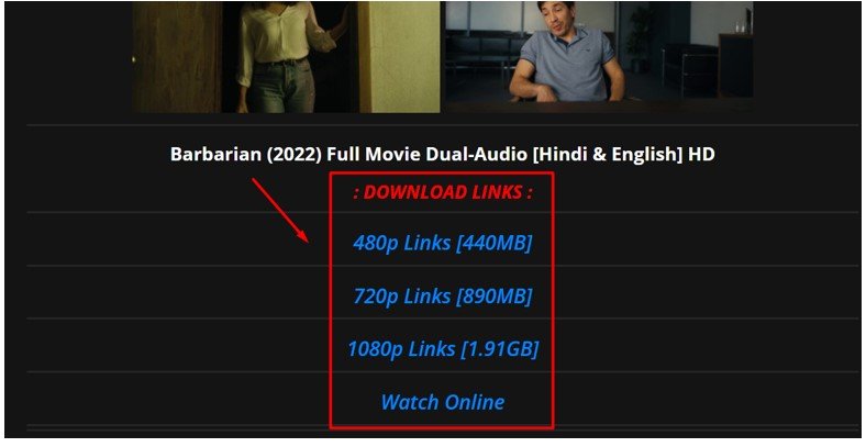 Movie resolutions options screenshot by stuffablog
