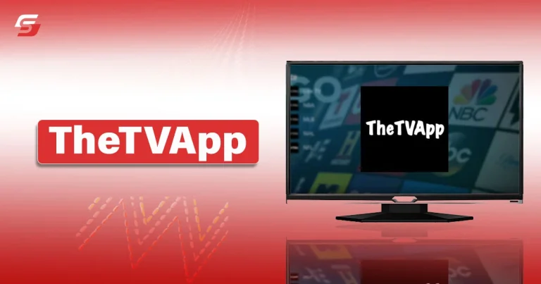 TheTVApp showing on the LCD Screen