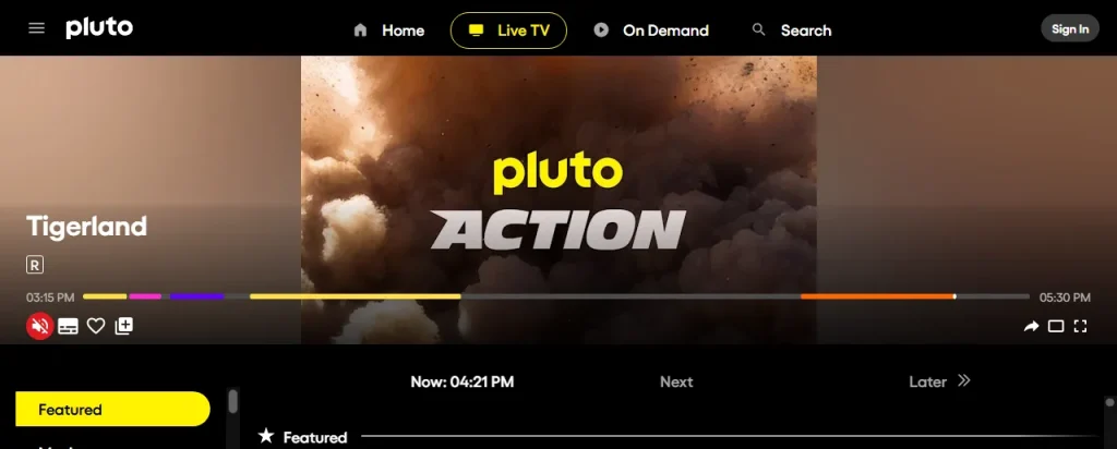 Screenshot of homepage pluto by stuffablog