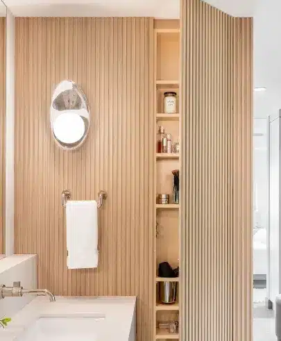 Build a secret cabinet Smart Bathroom Storage Ideas