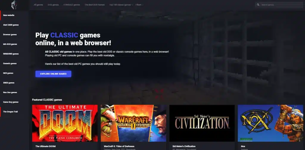 PlayClassic online gaming platforms