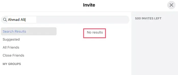 Try to invite that friend.