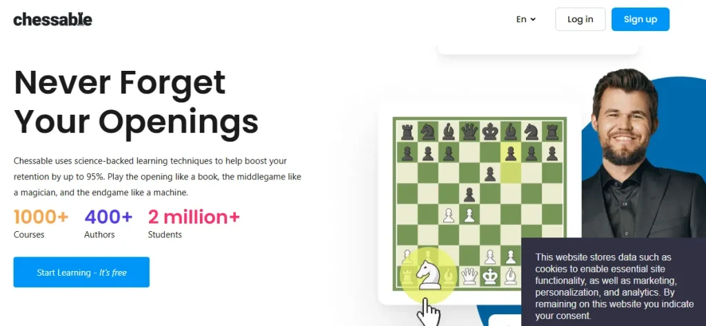 Chessable - Online Platforms to Play 2 Player Chess Free