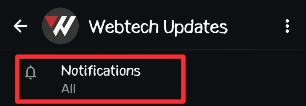 select Notifications