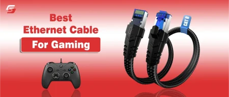 Best Ethernet Cable for Gaming | Speed, Brands & Cat5e Cat8 Compared Cat8 Ethernet cable for gaming PC showing fast wired connection and stable internet speed.