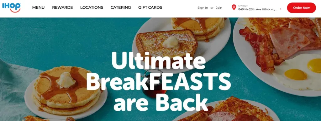 IHOP Homepage