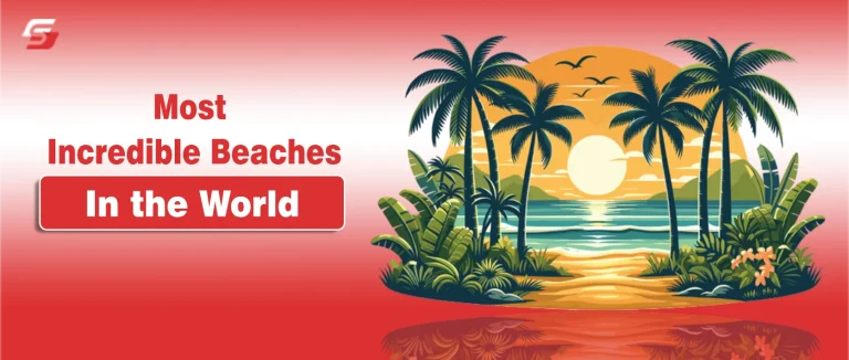 Most Incredible Beaches in the World: Best by Continent, Season, and Natural Beauty Aerial view of the most incredible beach in the world with crystal-clear turquoise water, soft golden sand, and lush tropical coastline.