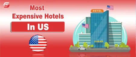 Top 10 Most Expensive Hotels in the US 2025 | The Mark Hotel, and The Plaza Ranked Luxury suite view of The Mark, The Plaza, and Aman New York hotels.