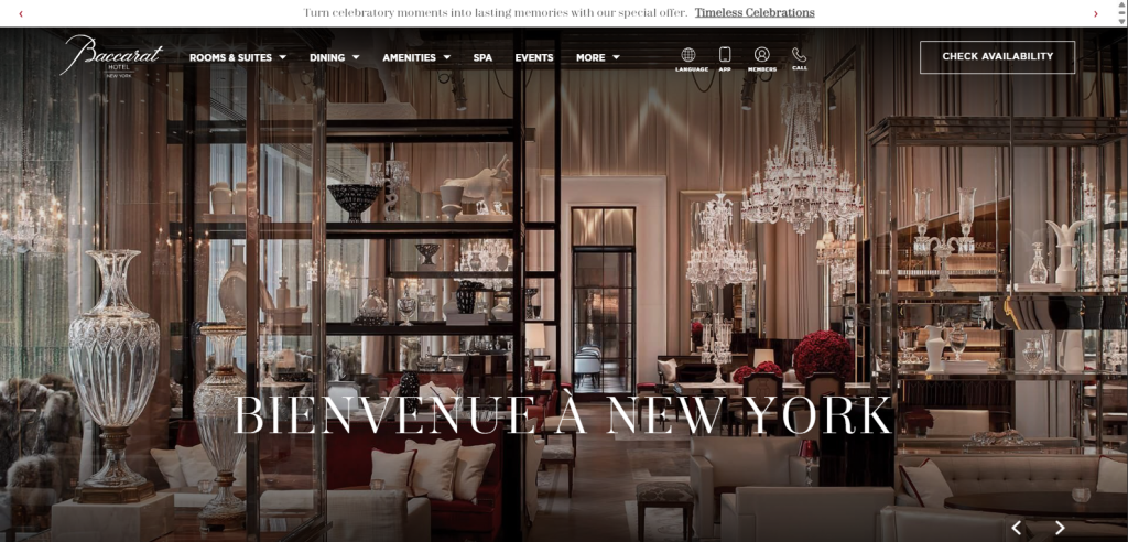 baccarat hotel new yourk showing interior hotel building