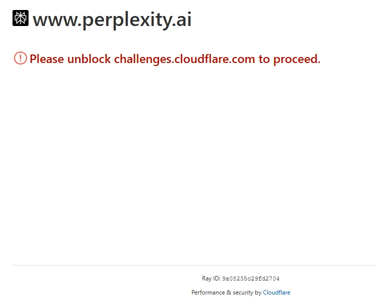 Perplexity is down