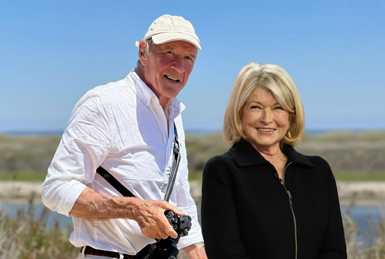 Andrew married Martha Stewart  (now ex-wife)portrait of both by stuffablog