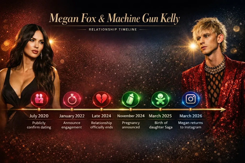 Megan Fox & Machine Gun Kelly relationship timeline by stuffablog.com