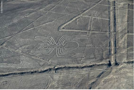 Nasca and Palpa Lines Flights – Safe & Premium Aerial Experience Guide A view of the Nasca Lines in Nasca, Peru. / ©SHUTTERSTOCK