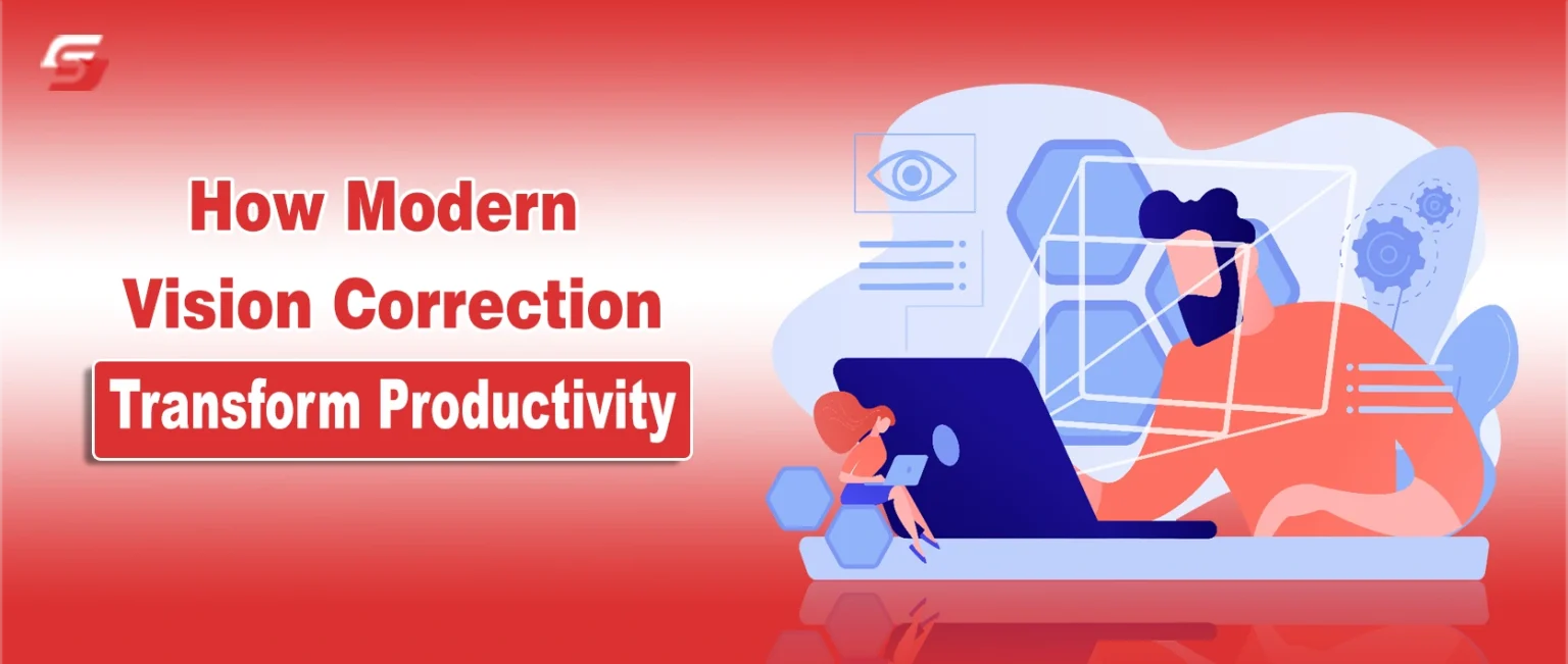 Professional working efficiently after modern vision correction without glasses