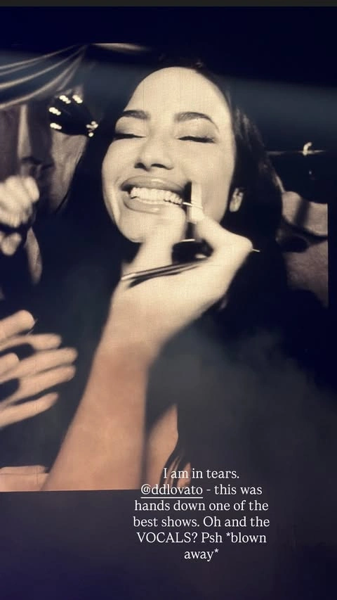Selena Gomez Instagram Story about Demi Lovato