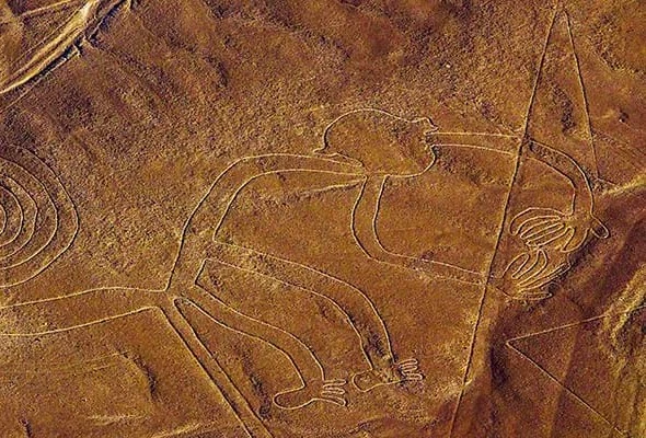 The Nasca and Palpa Lines view from Flight