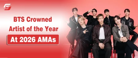 BTS members posing together on a red carpet featured banner for Stuffablog.com.