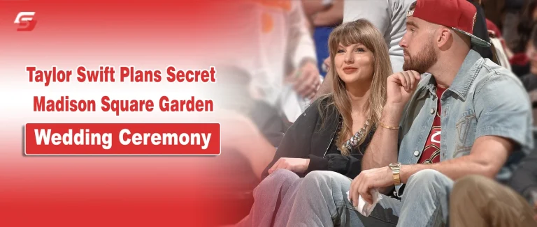 Taylor Swift and Travis Kelce sitting together at an event featured banner for Stuffablog.com.